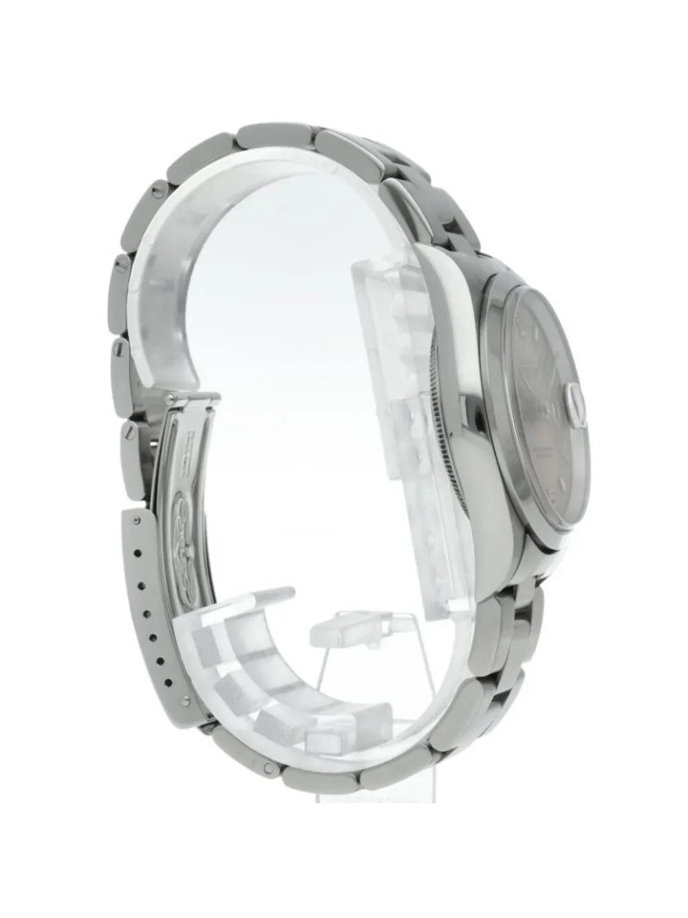 Rolex Oyster Perpetual Date Watch SS Pink